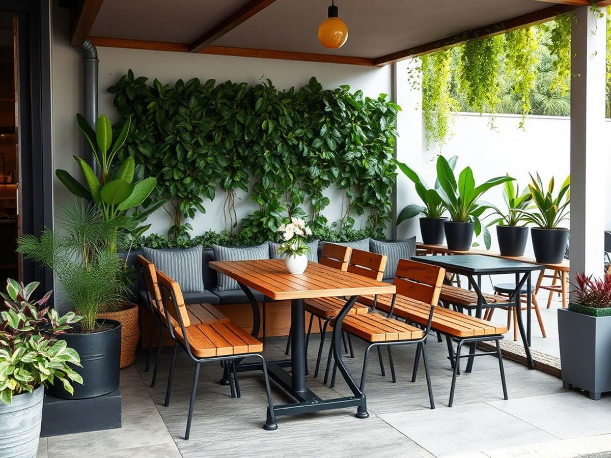 area outdoor cafe
