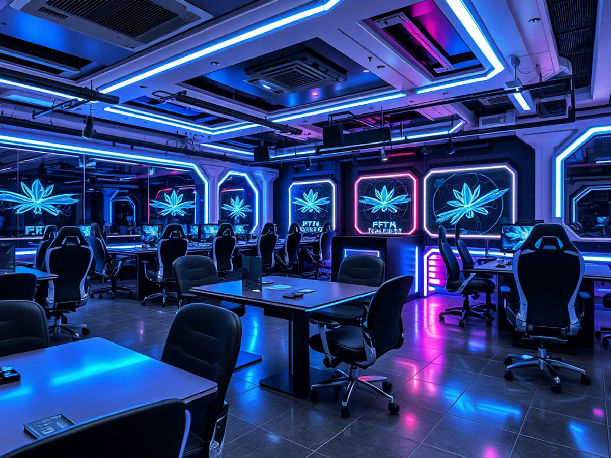 interior cafe tema tech friendly gaming cafe